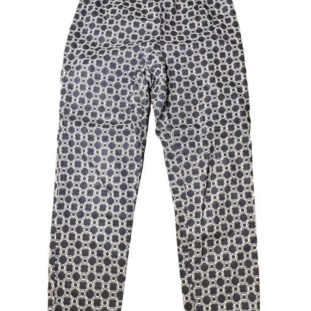 SALE!! 2 for $15 Womens Pants Classic Fit Crop Blue White Straight Leg Size 6